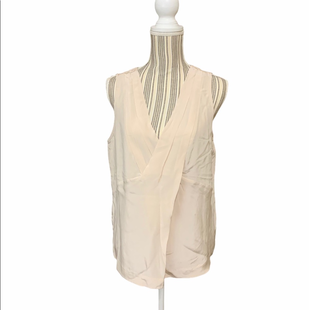J. Crew blush, silk, lined blouse, nwt